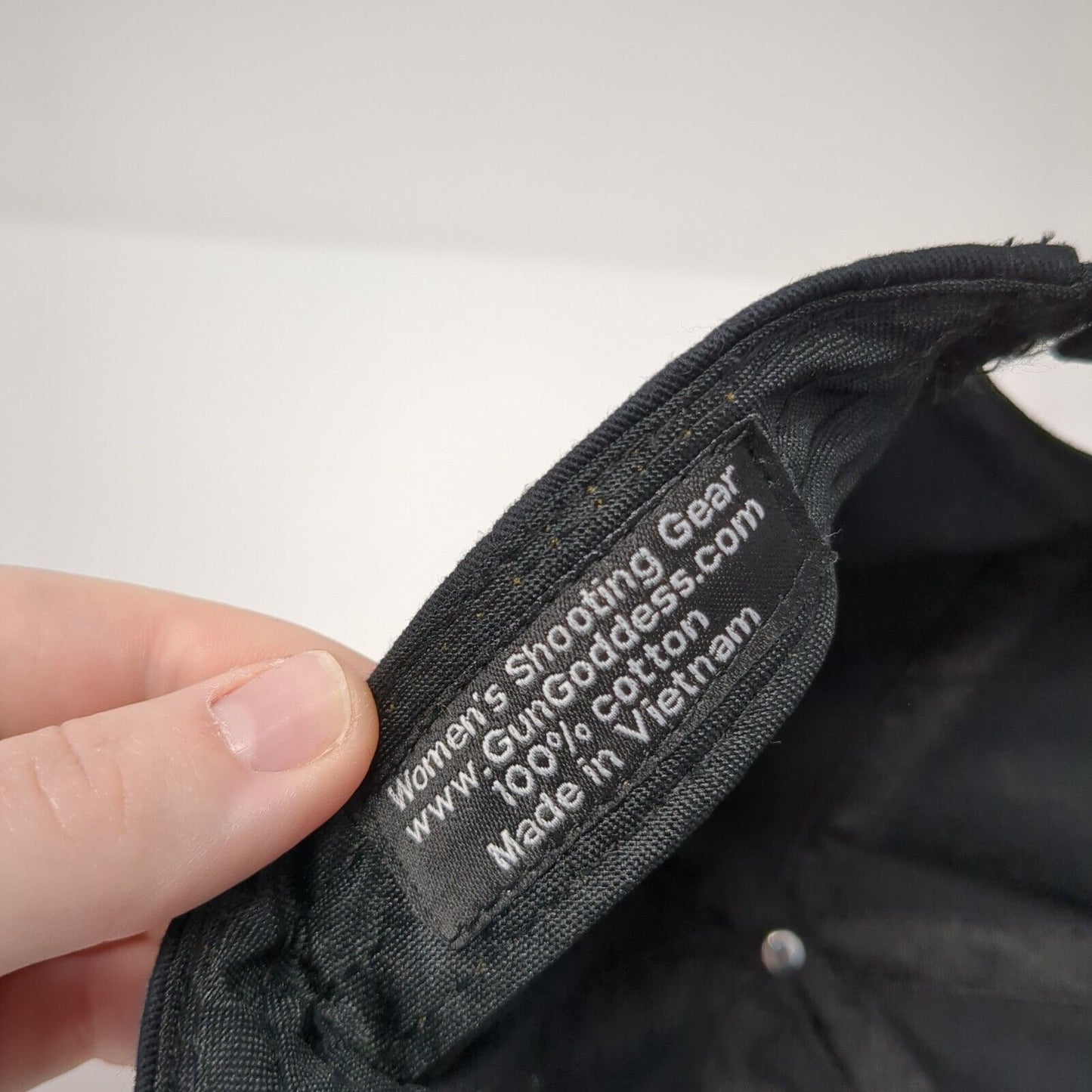 Gun Goddess Women's Strapback Hat Black One Size Adjustable Embroidered