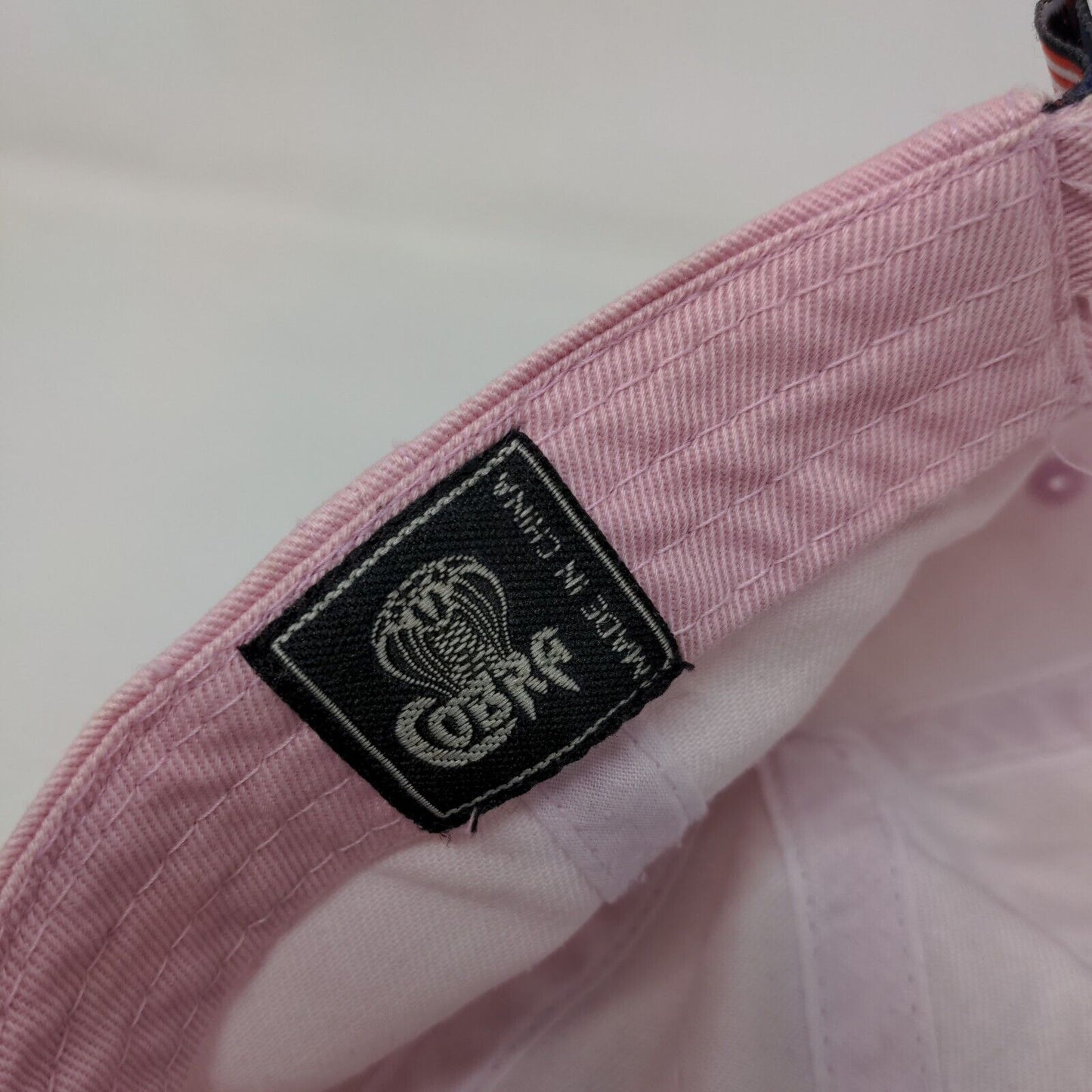 Poison Oak Slideback Hat Pink One Size Adjustable Embroidered Cobra