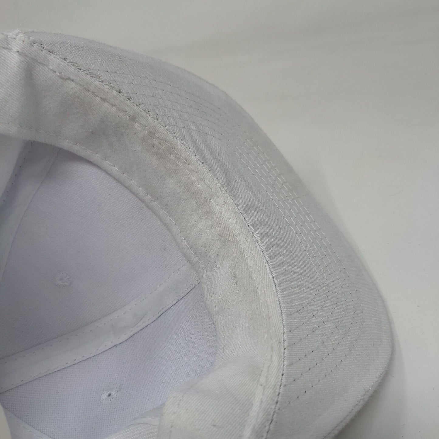 Unbranded Snapback Hat White One Size Adjustable Solid Blank 6 Panel