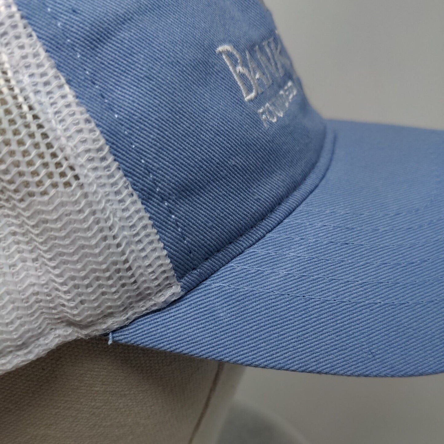 Bank of Yazoo Founded 1876 Member FDIC Adult Trucker Hat Blue One Size Mesh Back