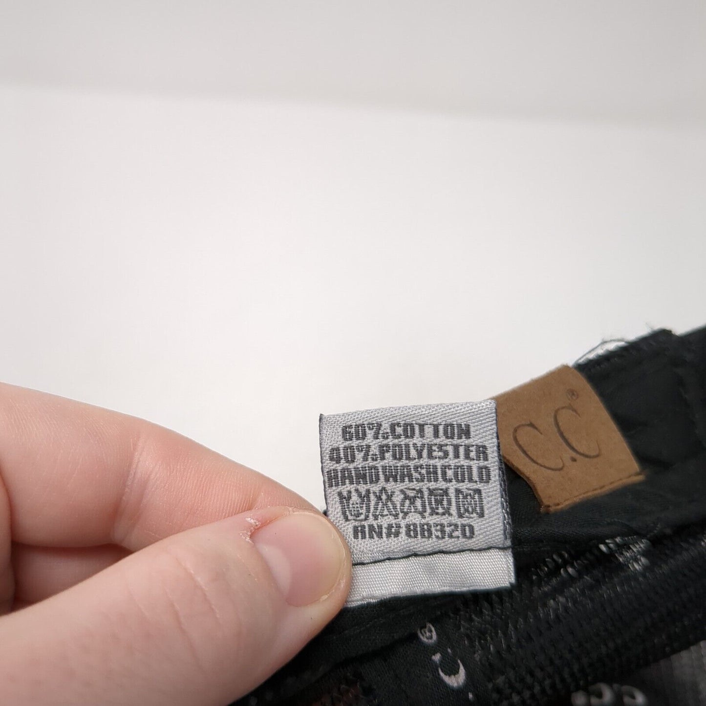 C.C Exclusives Strapback Trucker Hat Ponytail Camo One Size Adjustable