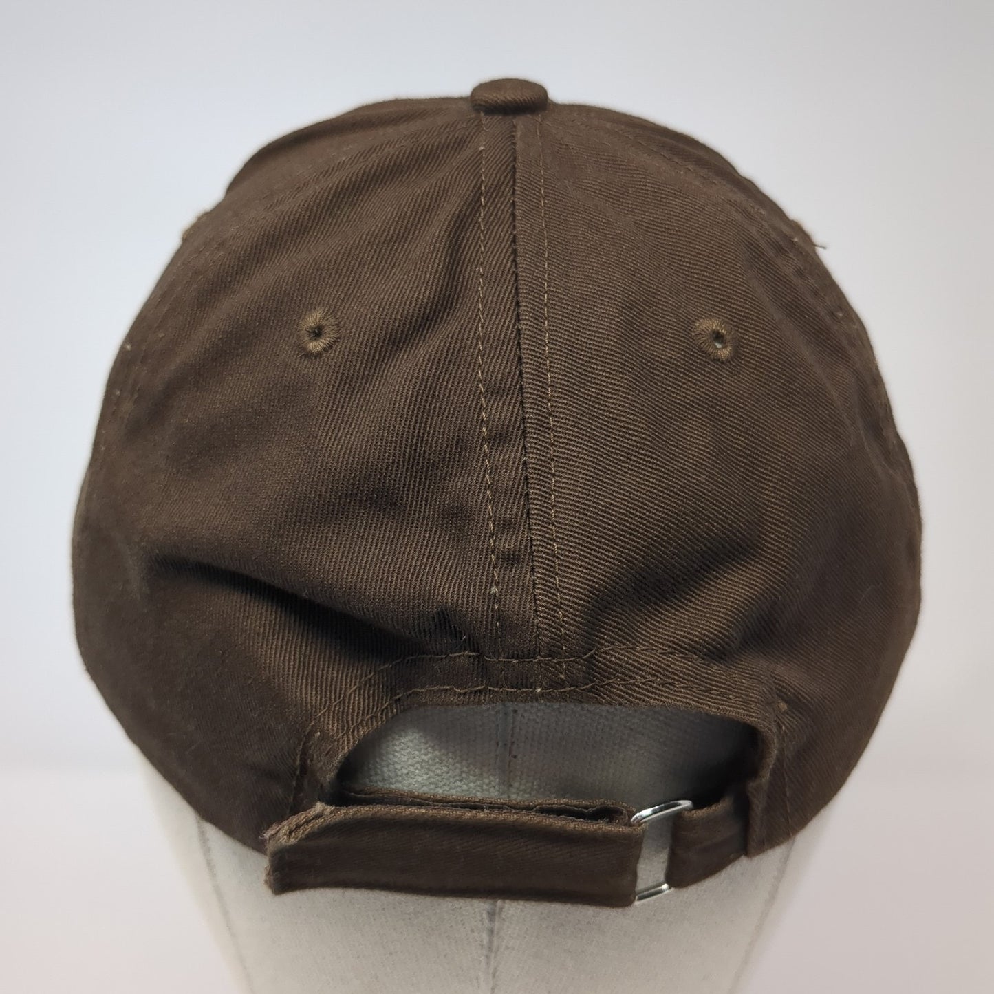 Unbranded Strapback Baseball Cap Brown One Size Adjustable Blank 6 Panel