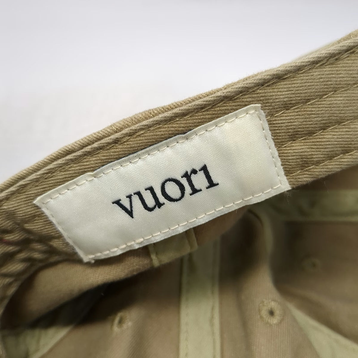 Vuori Baseball Cap Green OSFM Embroidered Logo Adjustable Slideback Twill Hat