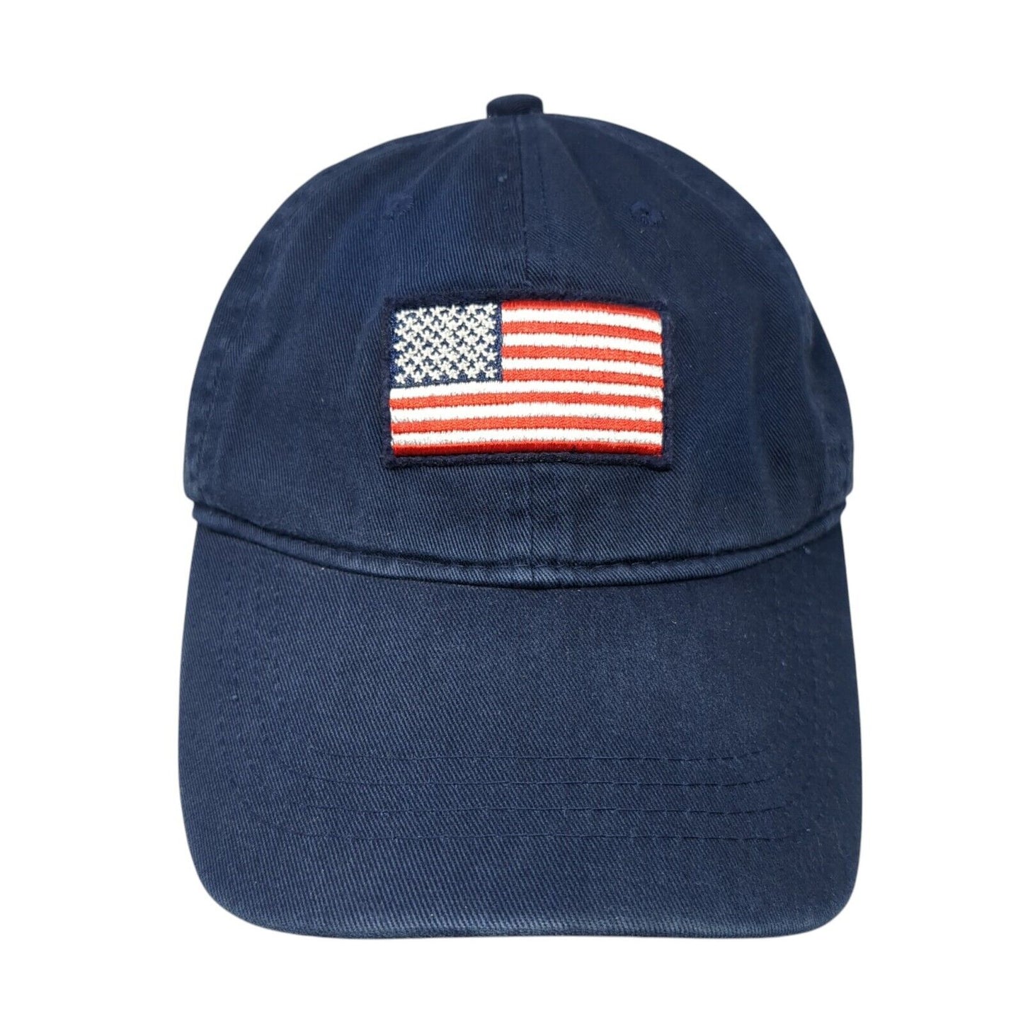Old Navy American Flag Slideback Hat Blue One Size Adjustable 6 Panel
