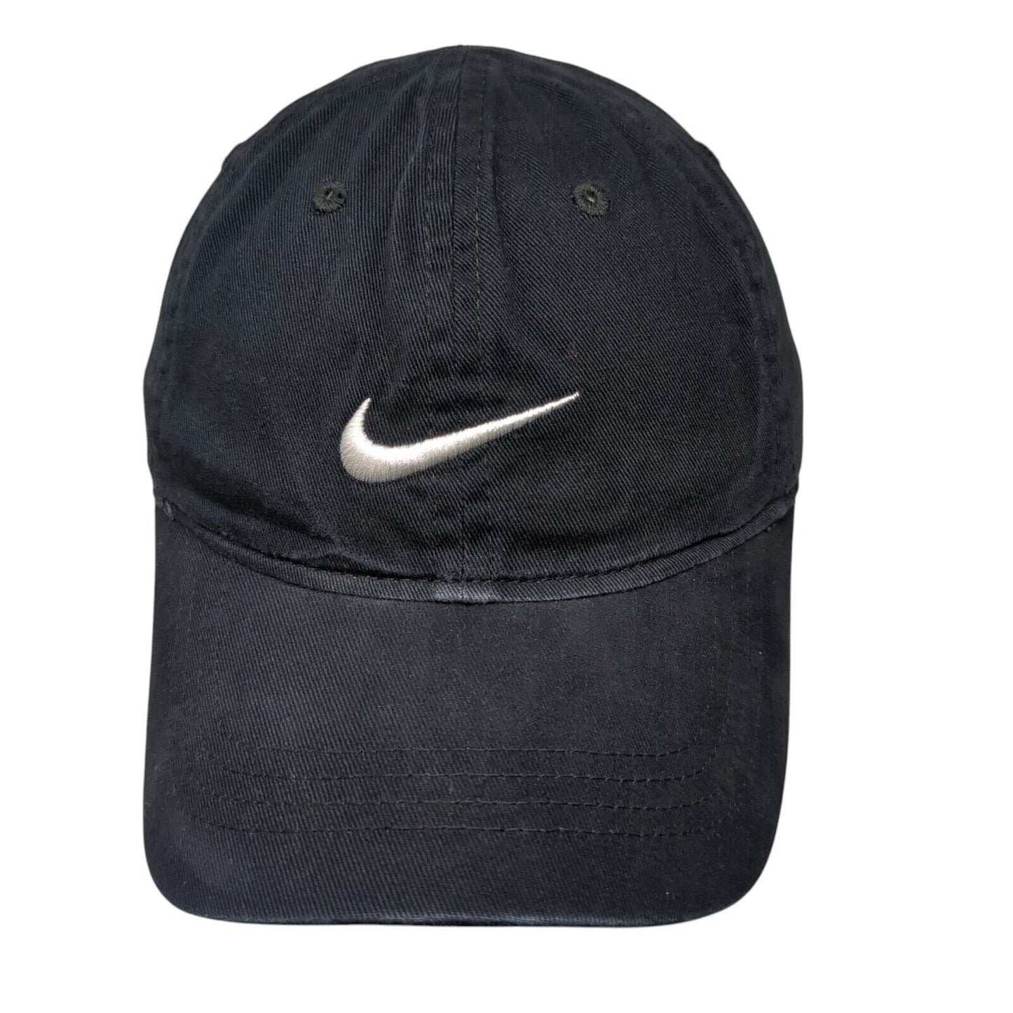 Nike Strapback Hat Blue 4-7 Adjustable Embroidered Swoosh 6 Panel