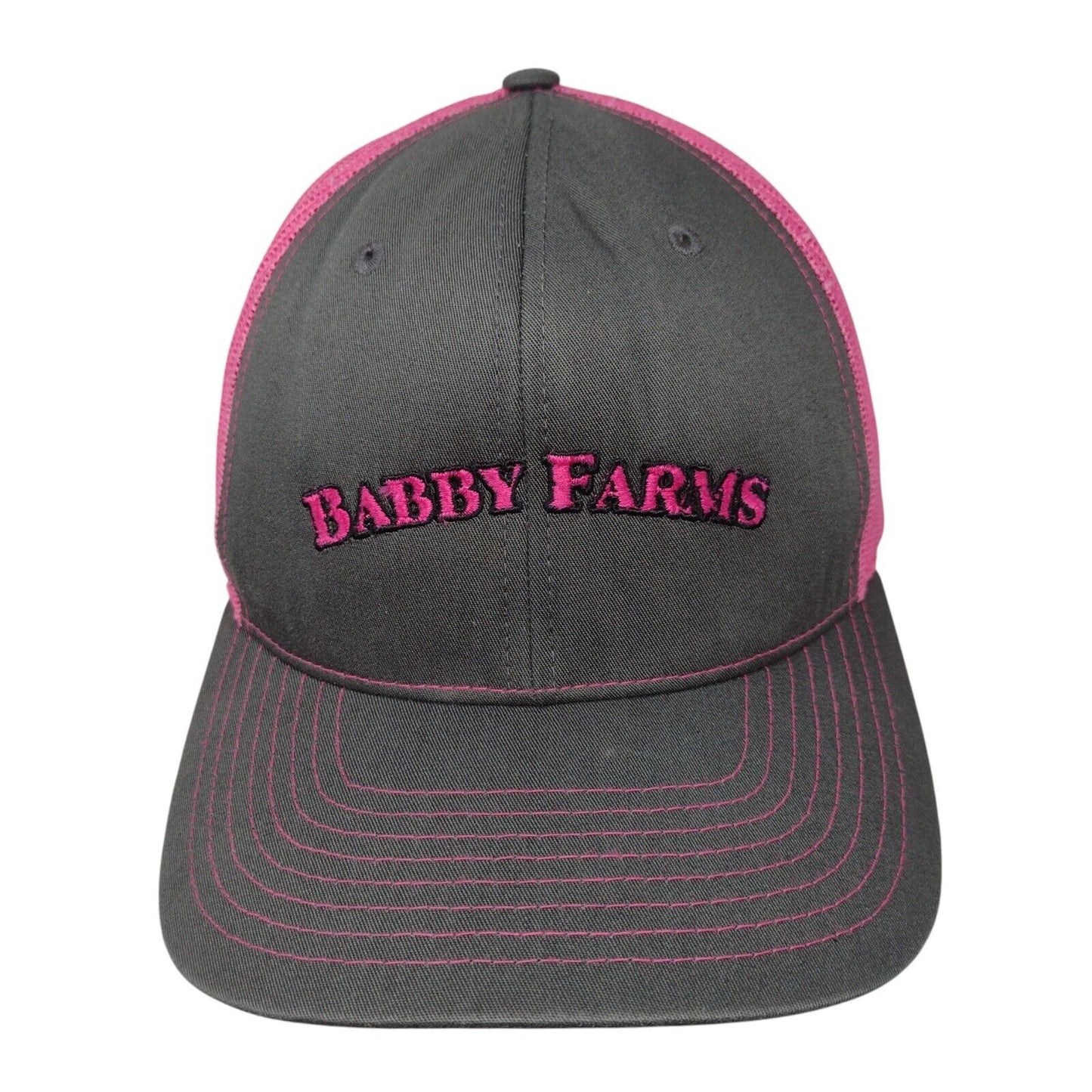 Babby Farms Snapback Trucker Hat Multicolor OSFA Mesh Back Richardson