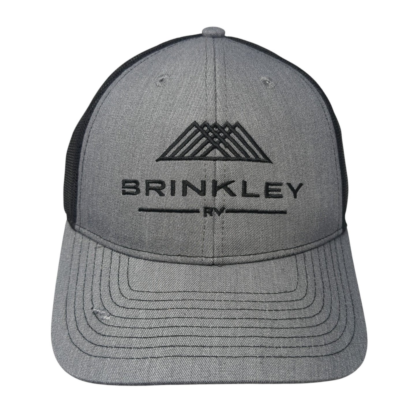Brinkley RV Snapback Mesh Back Trucker Hat Gray One Size Colorblock
