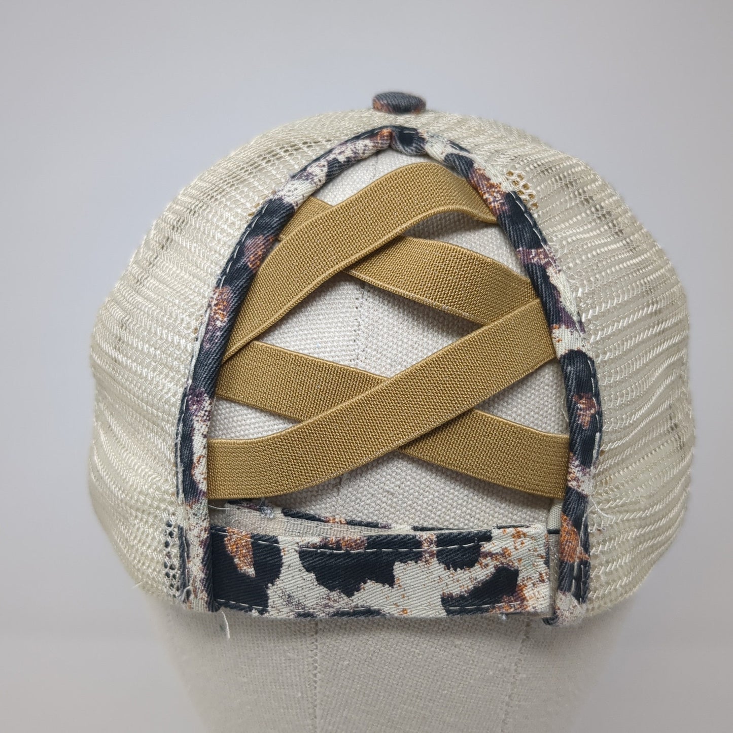 Beck's Strapback Baseball Cap Multicolor One Size Adjustable Mesh Back Leopard