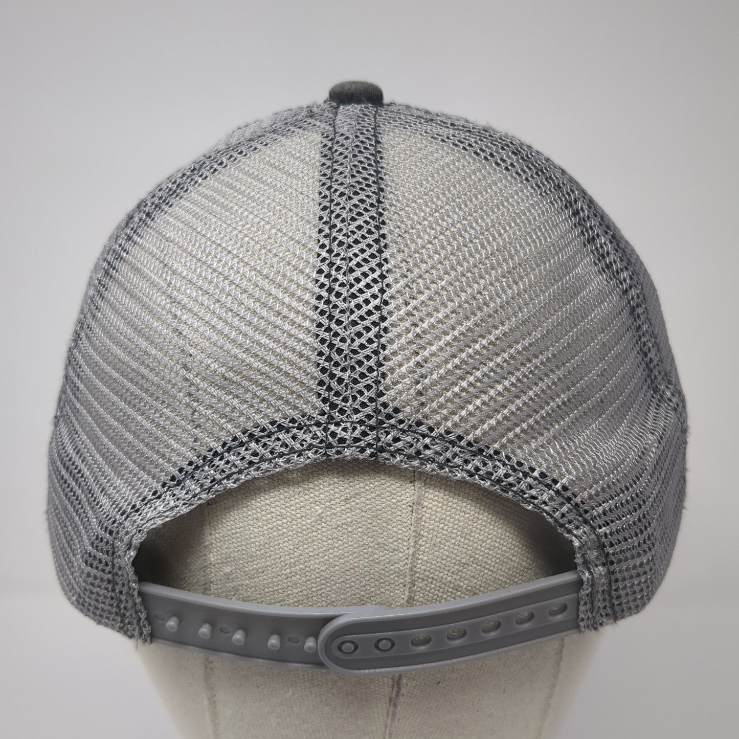 Apple Gate Snapback Trucker Hat Gray One Size Adjustable Mesh Back 6 Panel