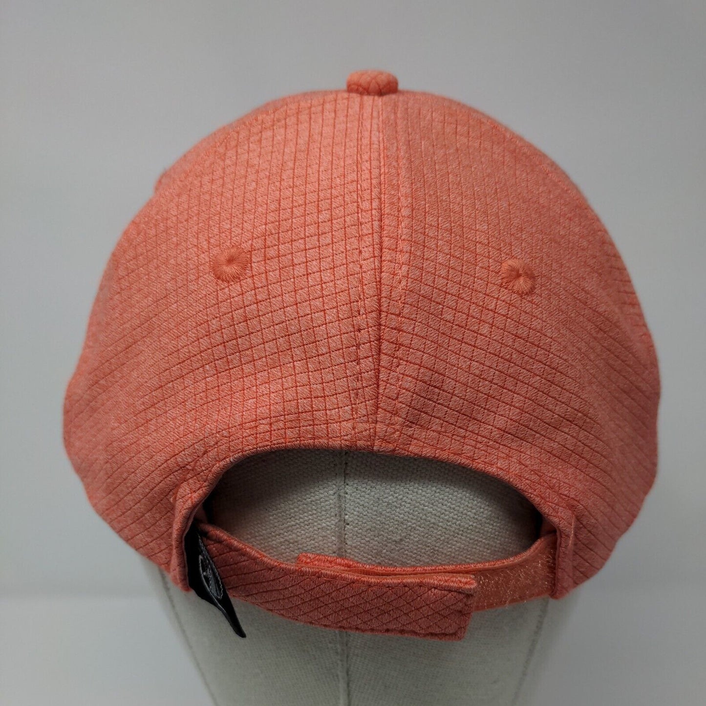 Ariat Strapback Hat Orange OSFM Adjustable Embroidered Logo Vented Holes 6 Panel