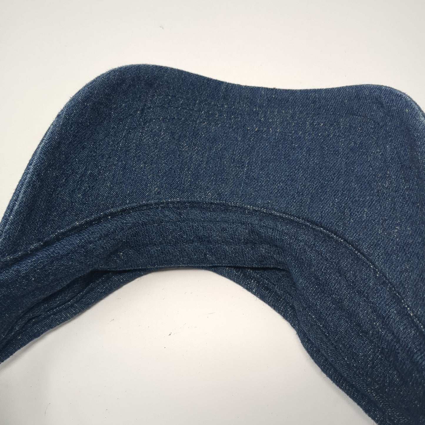 Unbranded Strapback Visor Hat Blue Denim One Size Adjustable Blank
