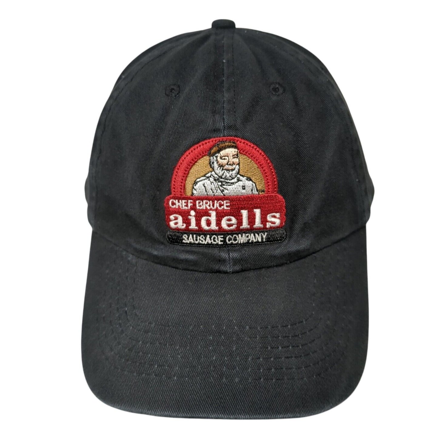 Chef Bruce Aidells Slideback Hat Black One Size Sausage Company AMC