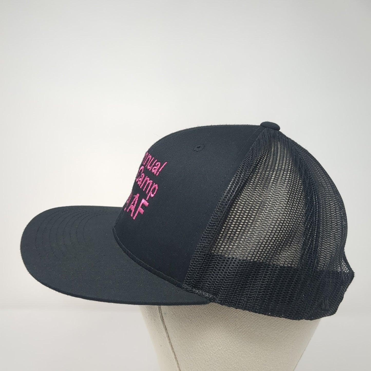 4th Annual Tramp Camp Classy AF Snapback Trucker Hat Black OS Pacific Headwear