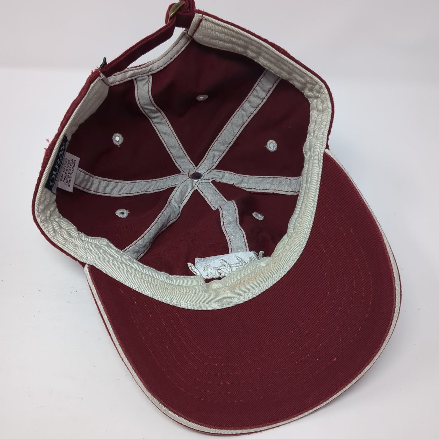 Whitetail Slideback Hat Red One Size Adjustable Embroidered Ouray
