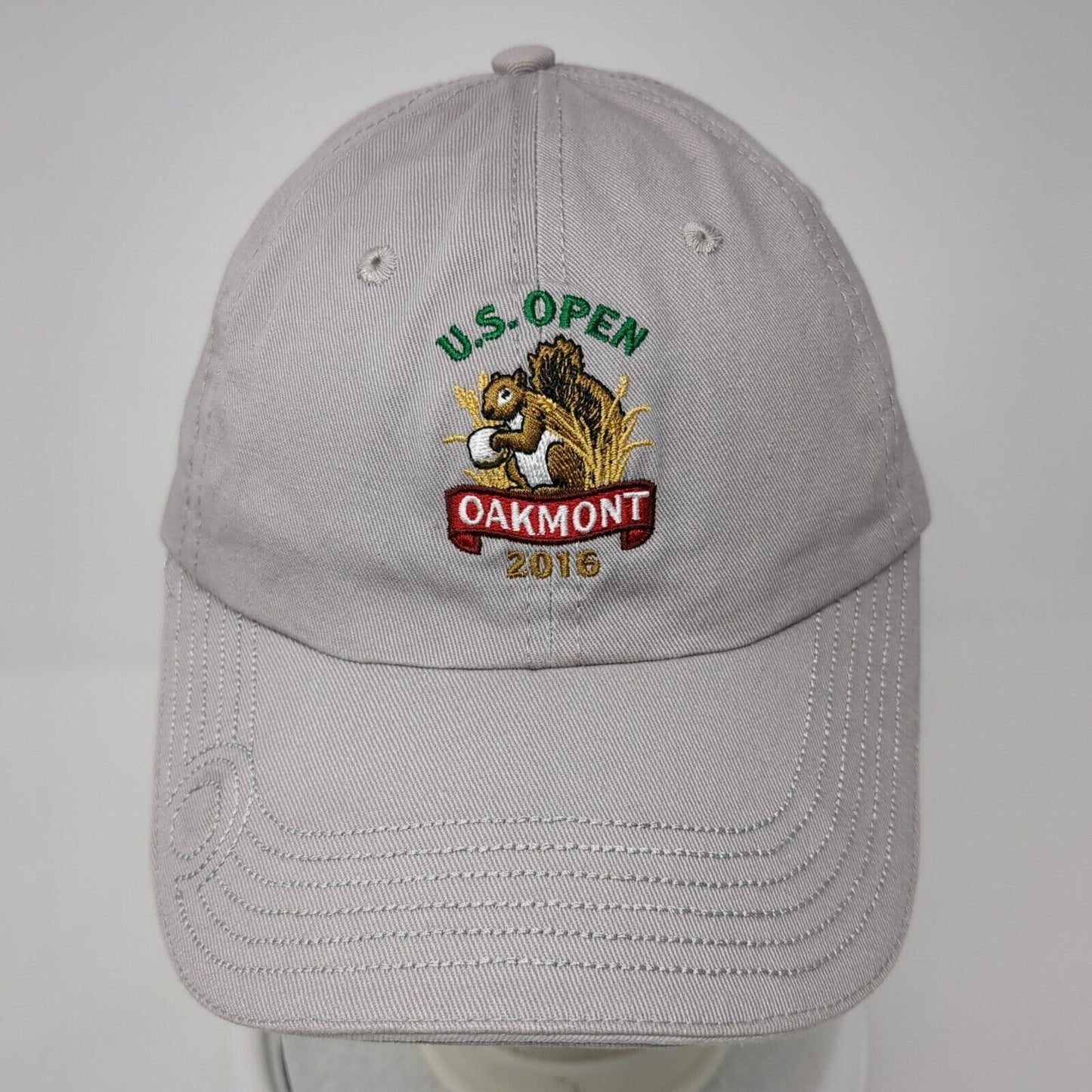 U.S. Open Oakmont 2016 USGA Member Slideback Hat Gray OS Adjustable Embroidered