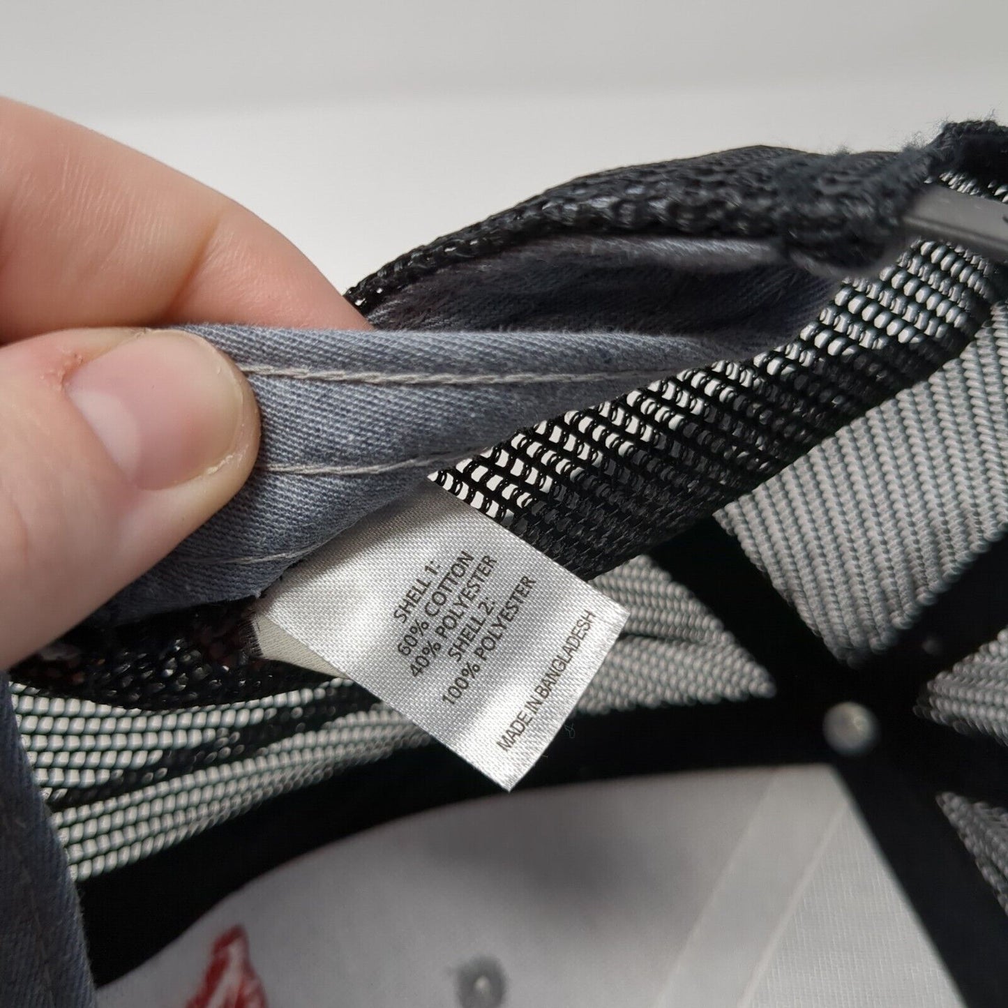 LMK Snapback Trucker Hat Gray OS Adjustable Embroidered Mesh Back Richardson