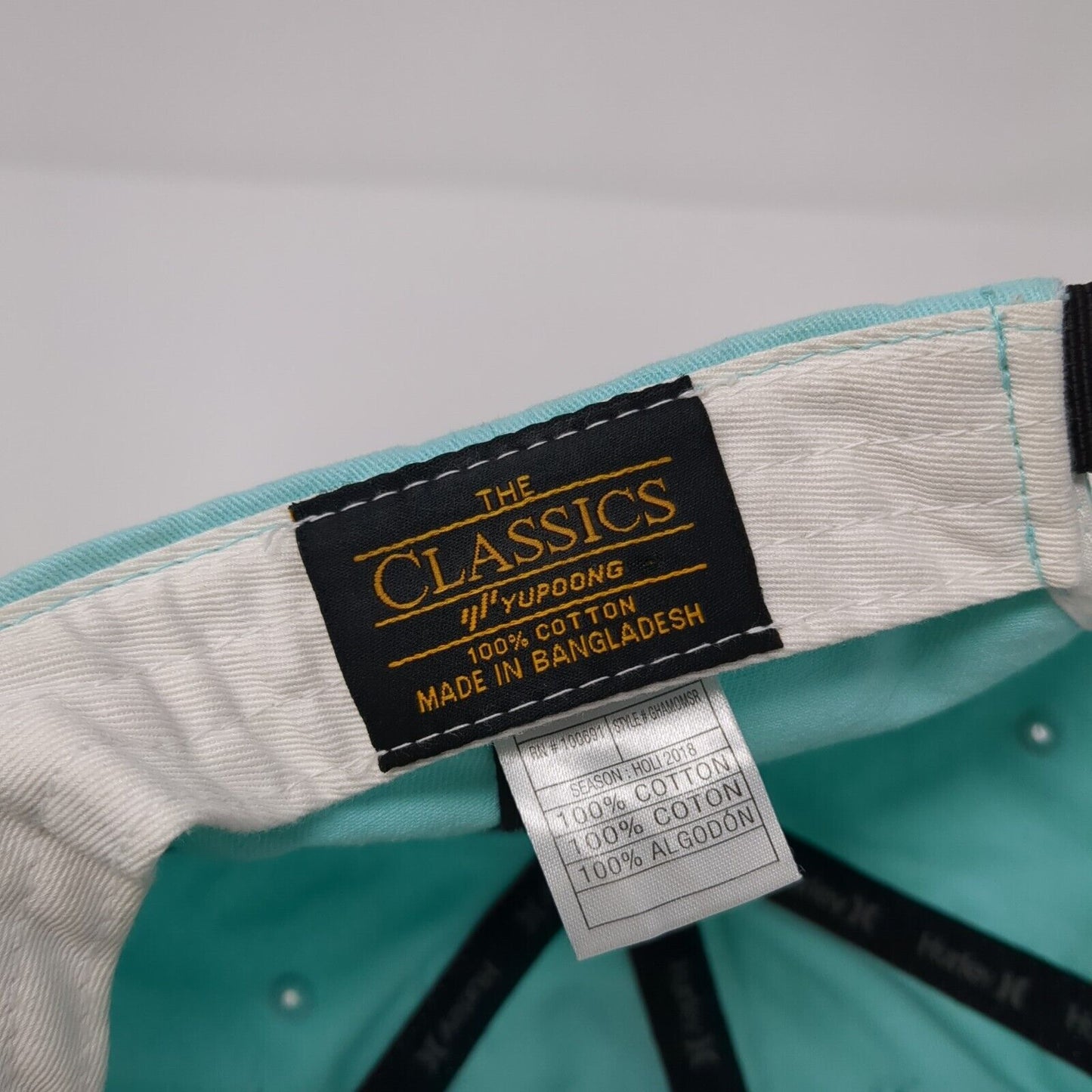 Hurley Strapback Baseball Cap Blue One Size Adjustable Classics Yupoong