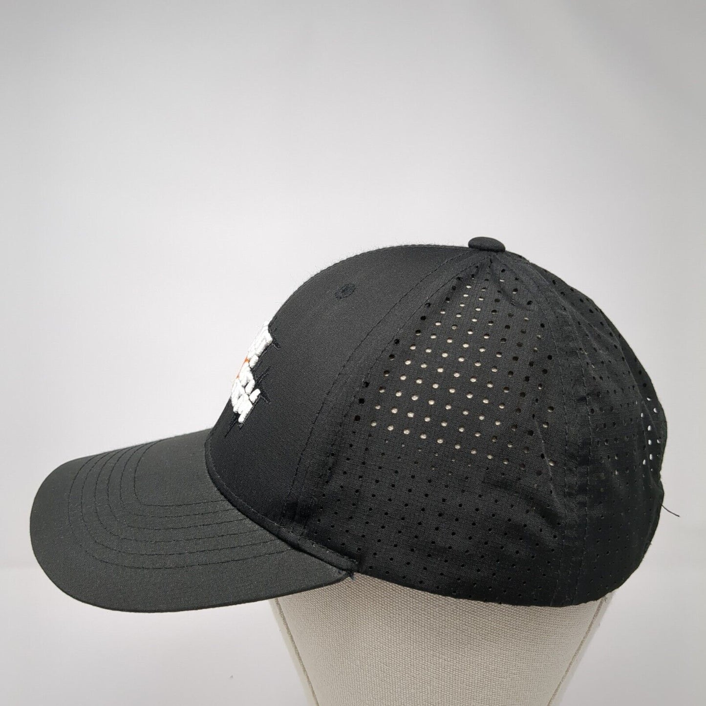 All Out Mayhem Strapback Hat Black One Size Embroidered Perforated