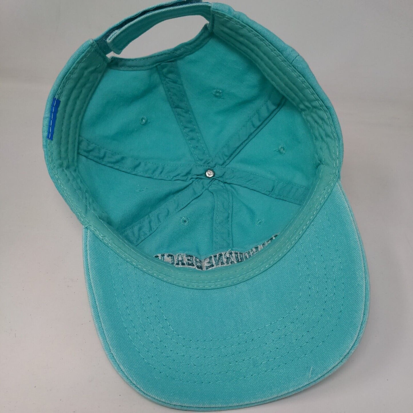 Melbourne Beach Florida Strapback Hat Greenish-Blue One Size Embroidered