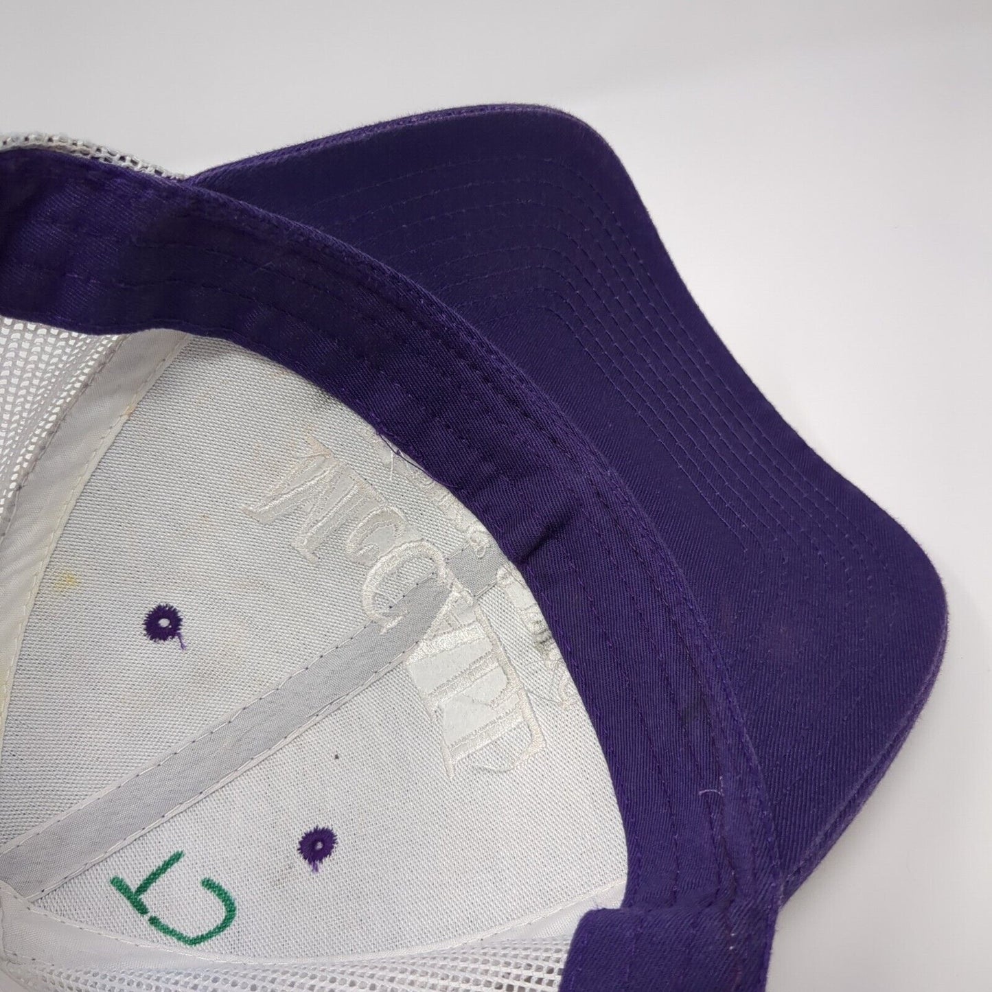 McCall Parks & Rec Snapback Trucker Hat Purple One Size Adjustable Mesh Back