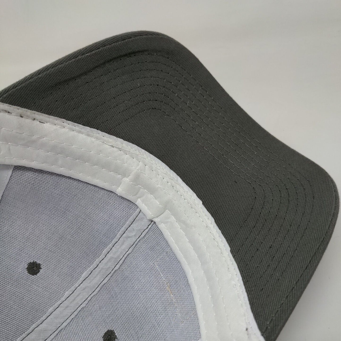 Dad Snapback Trucker Hat Gray One Size Adjustable Patch Logo Mesh Back Cotton