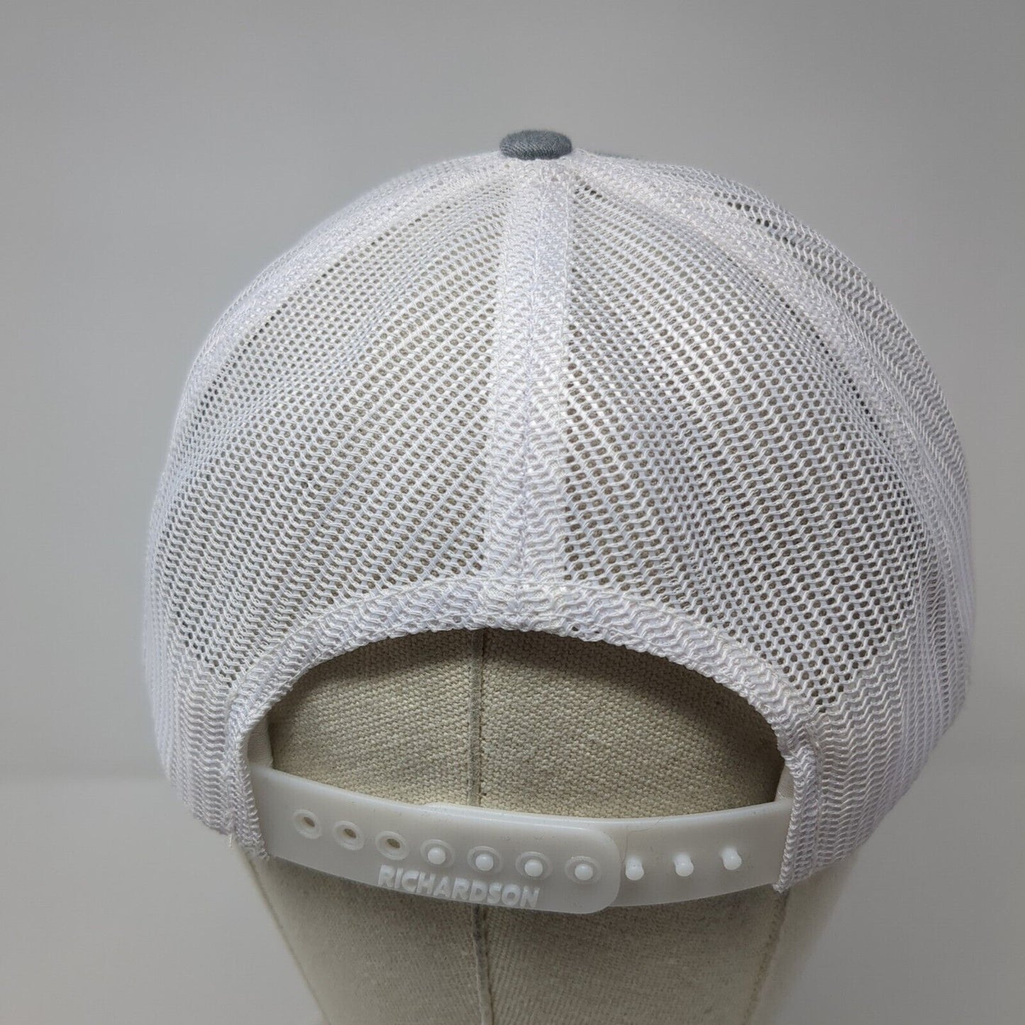Superior Construction Snapback Trucker Hat Gray OS Adjustable Mesh Richardson