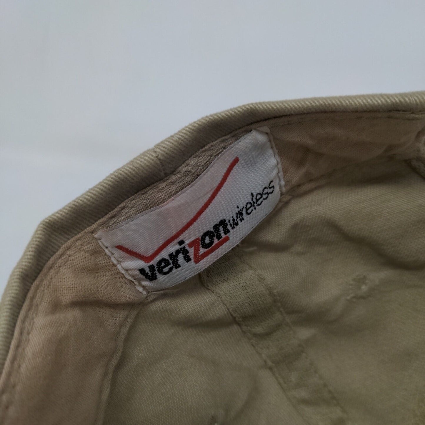VZW Verizon Wireless Join In Slideback Hat Tan One Size Embroidered