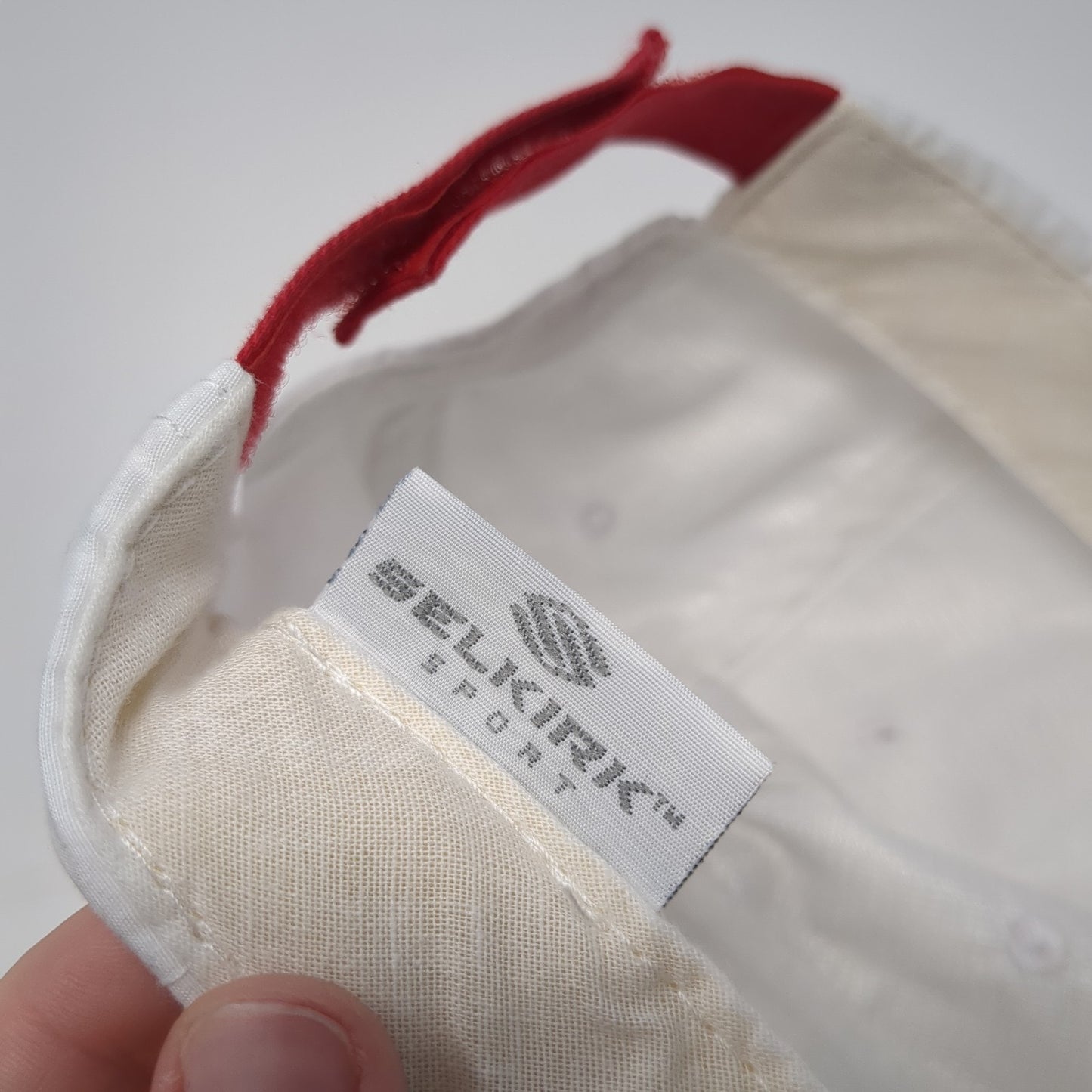 Selkirk Sport Strapback Hat White One Size Adjustable Embroidered