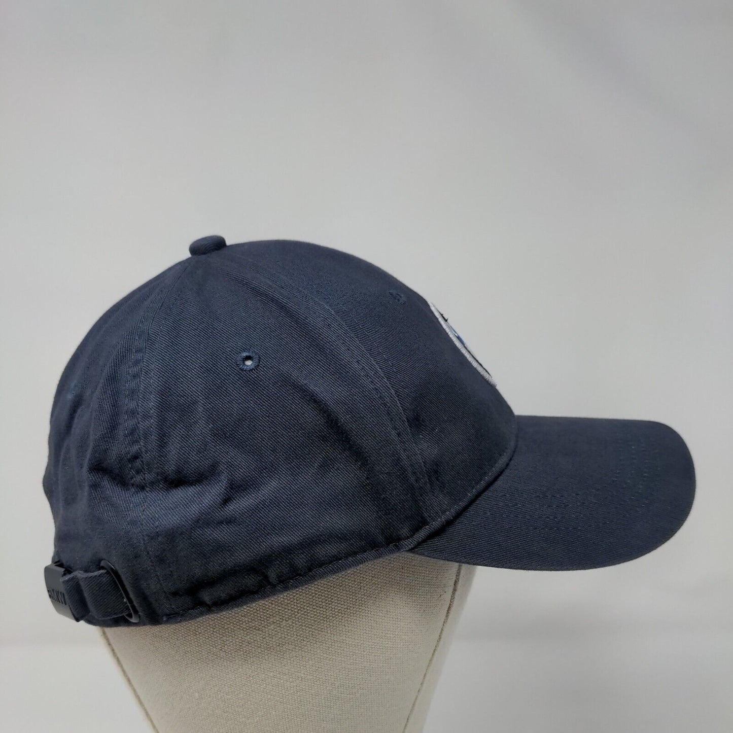 BMW Slideback Hat Blue OSFA Adjustable Embroidered Vented Holes 6 Panel Cotton