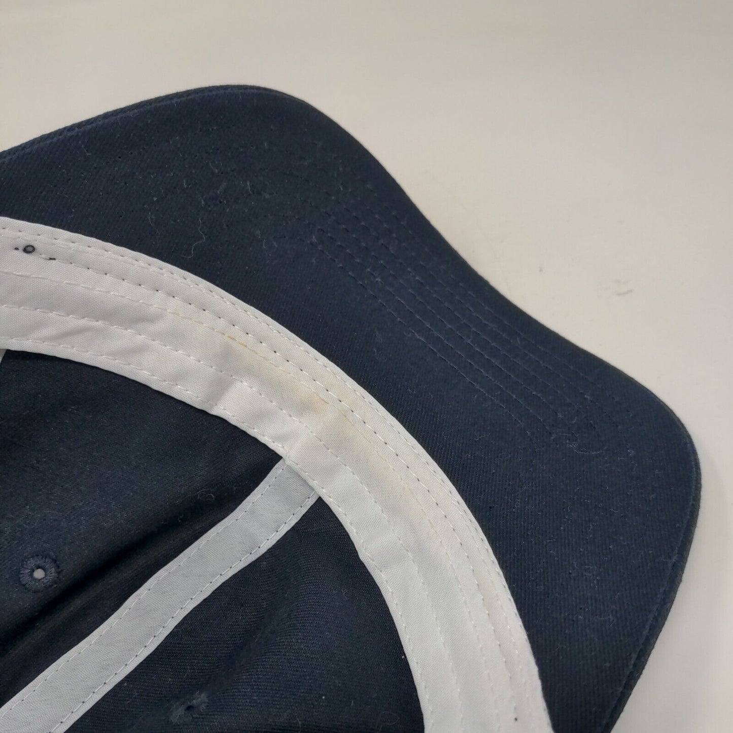 Avalanche Snapback Mesh Back Trucker Hat Blue One Size Striped 6 Panel