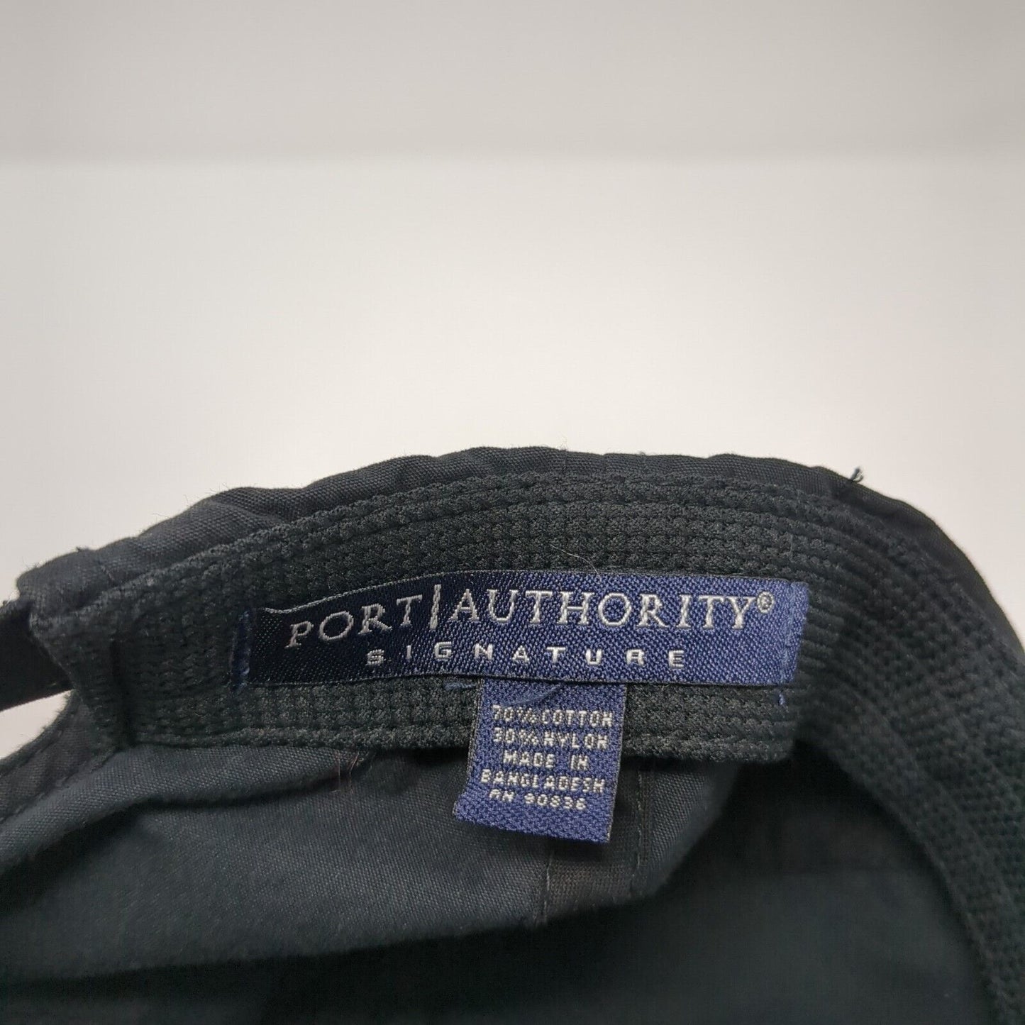 T&co. Strapback Baseball Cap Black OS Adjustable Embroidered Port Authority