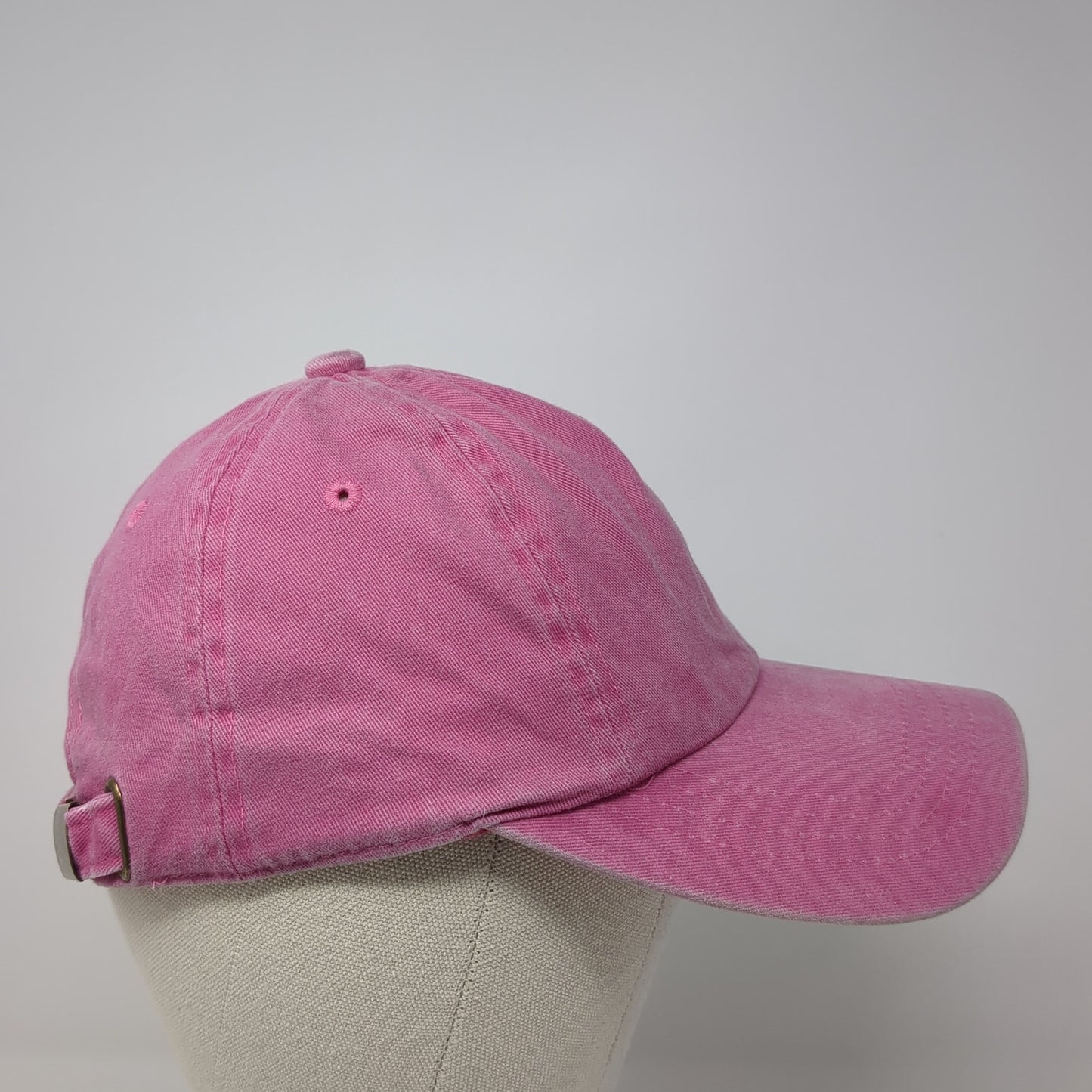 Nissi Caps Slideback Hat Pink One Size Adjustable Solid Outdoor Blank