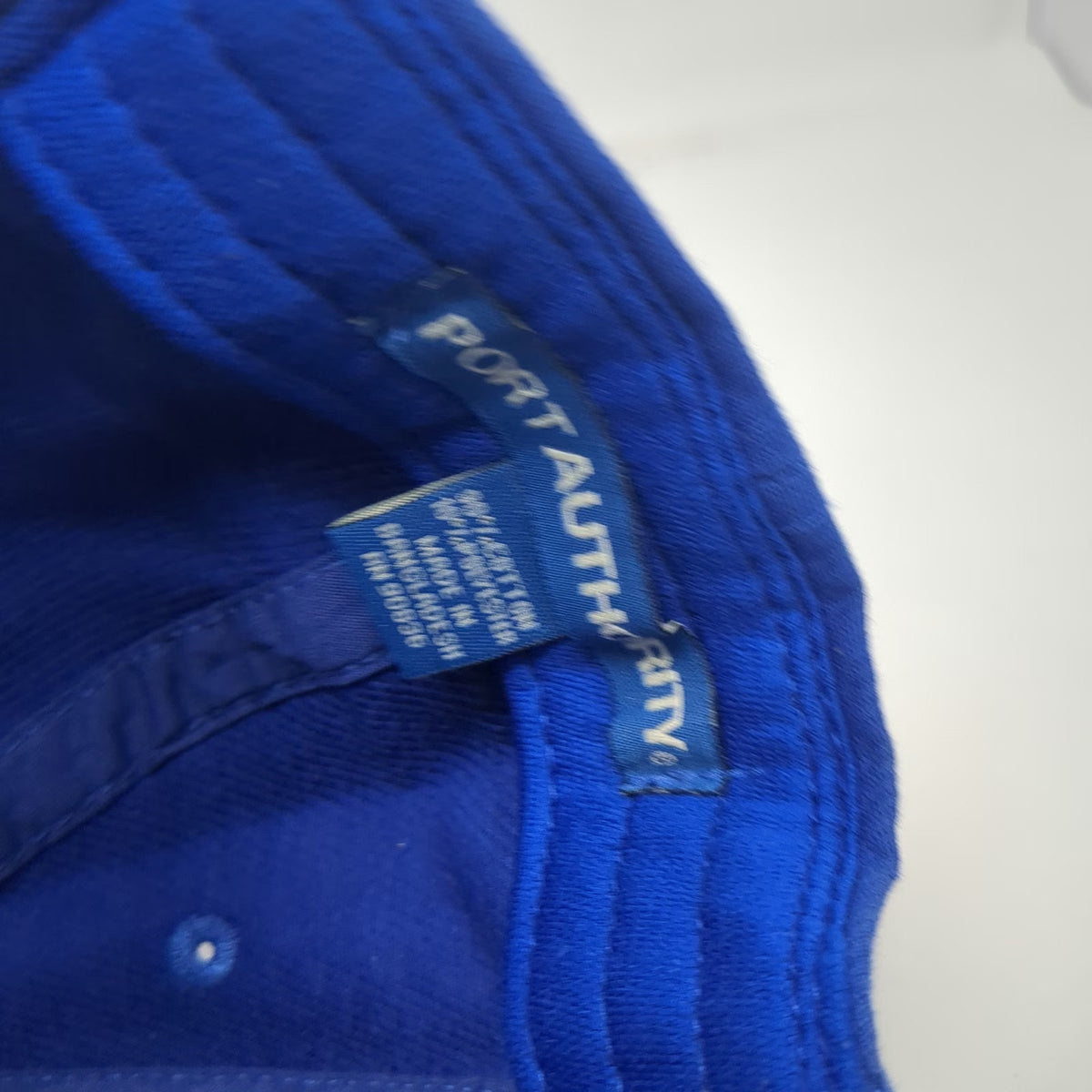 Port Authority Baseball Cap Blue OSFM Strata Mesh Side Panels Embroidered Hat