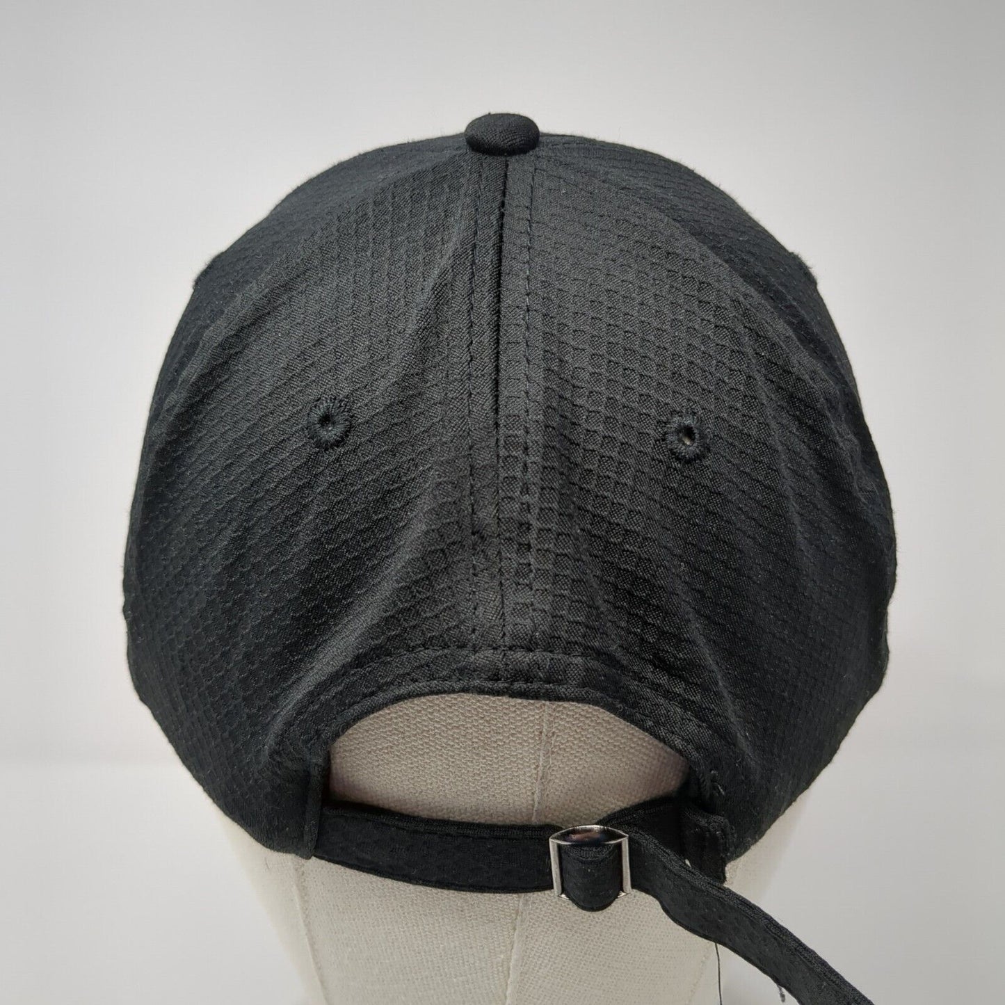 Gaiam Slideback Hat Black One Size Adjustable Solid 6 Panel Vent Holes