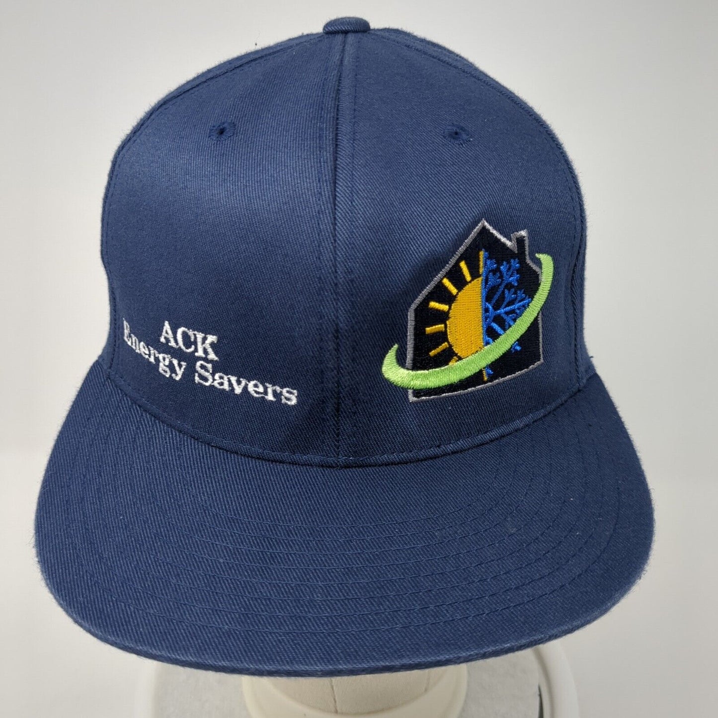 ACK Energy Savers Fitted Hat Blue S-M Embroidered Flexfit Yupoong