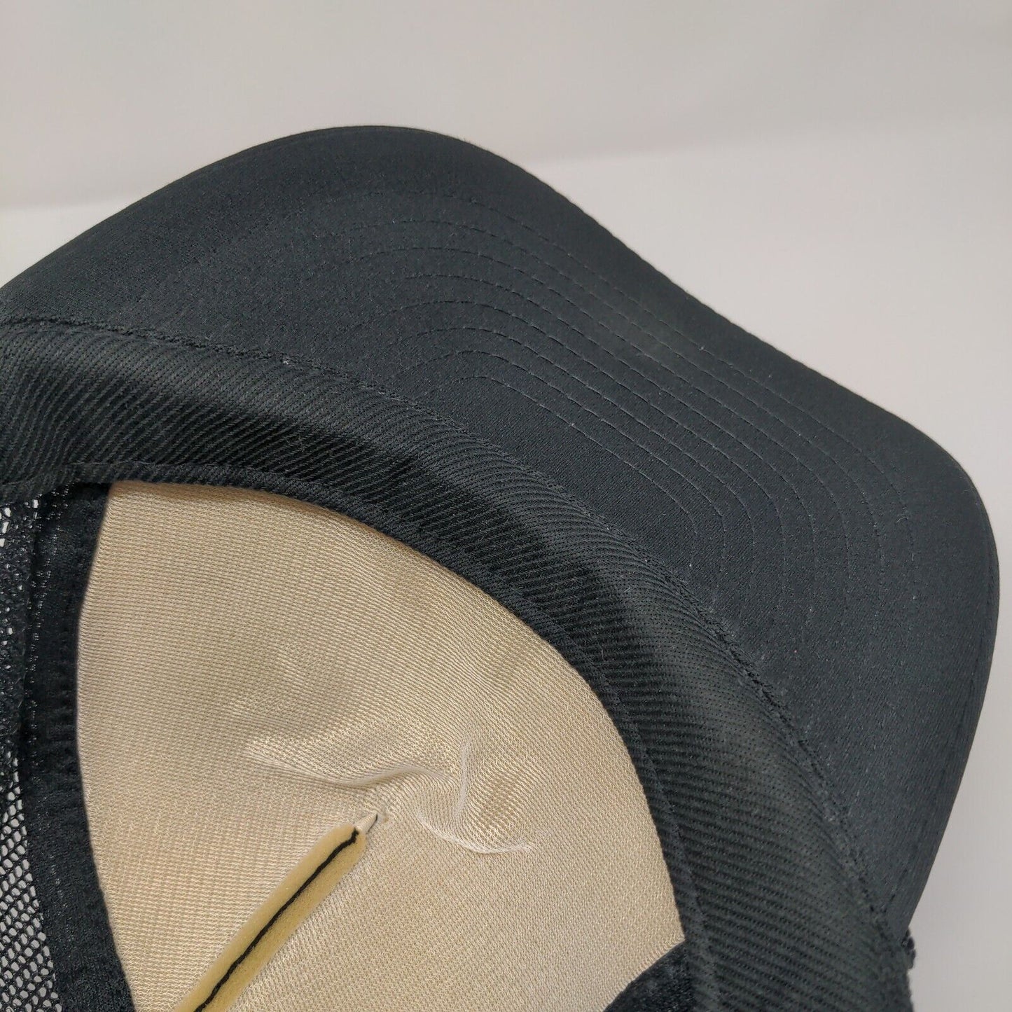 We Support Old Glory Snapback Rope Trucker Hat Black OSFA Mesh Back