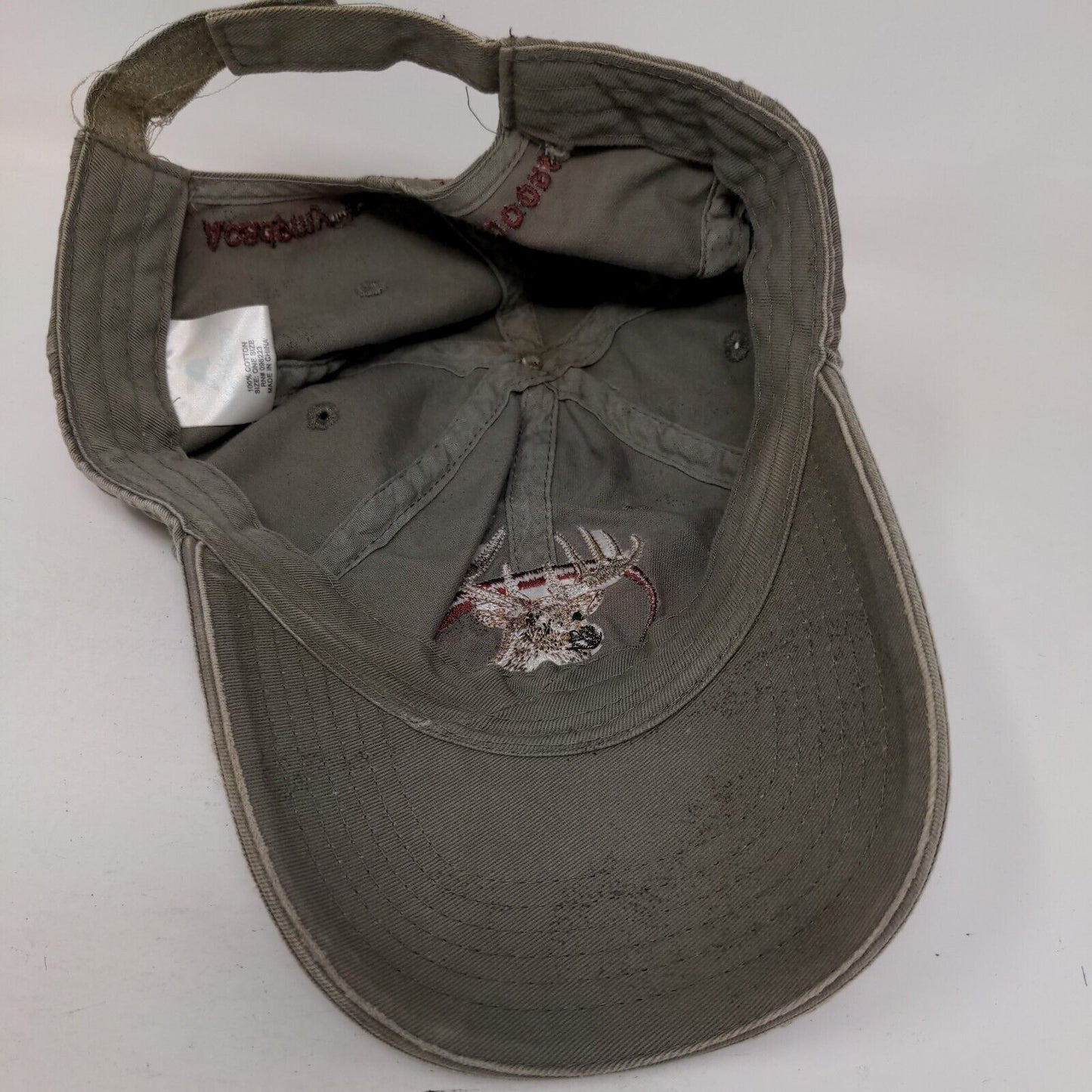 Academy Sports + Outdoors Deer Strapback Hat Brown One Size Embroidered
