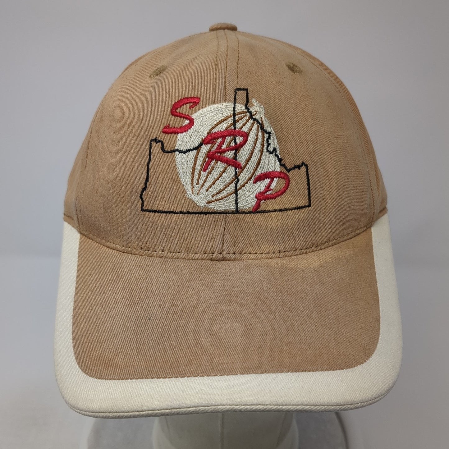 SRP Strapback Baseball Cap Brown One Size Adjustable Embroidered Port Authority