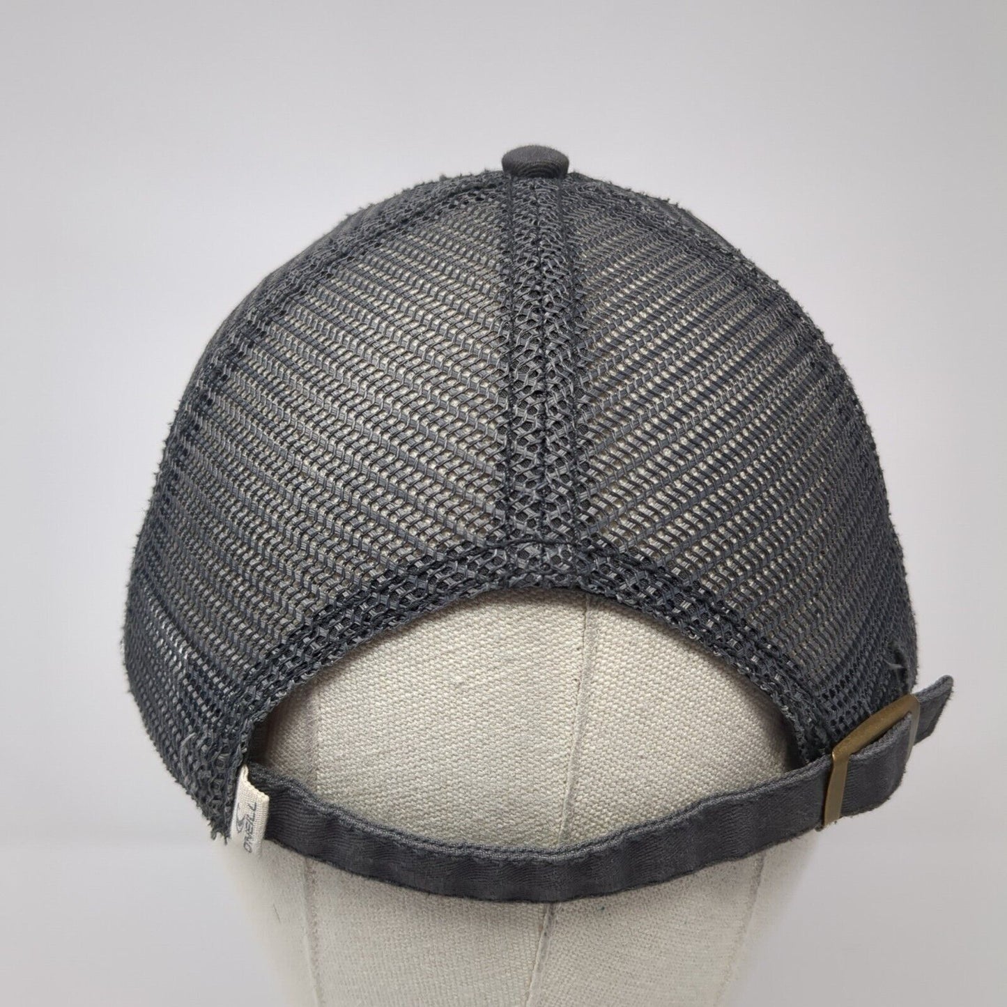 O'Neill Surf Co Slideback Trucker Hat Gray One Size Mesh Back 6 Panel