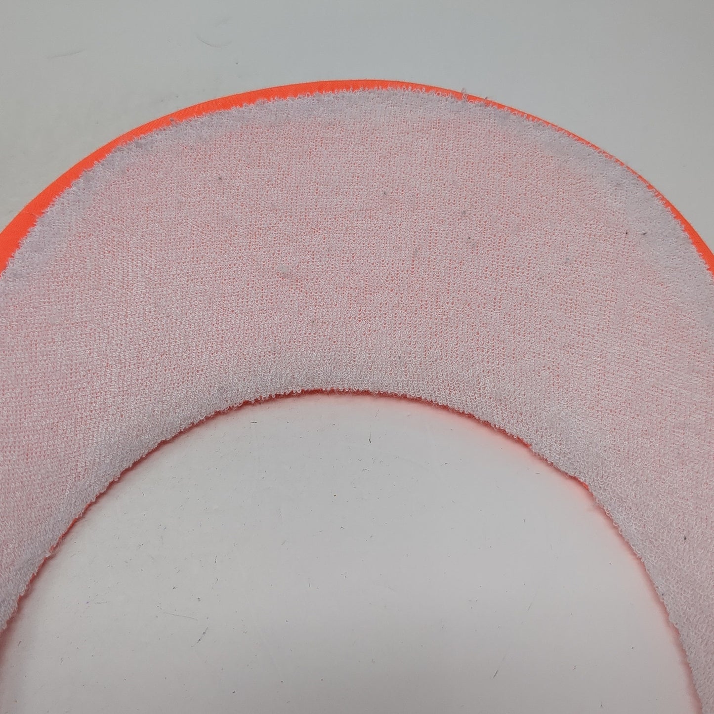 Anlin Sun Visor Hat Orange One Size Adjustable Clip-On Lightweight Blank
