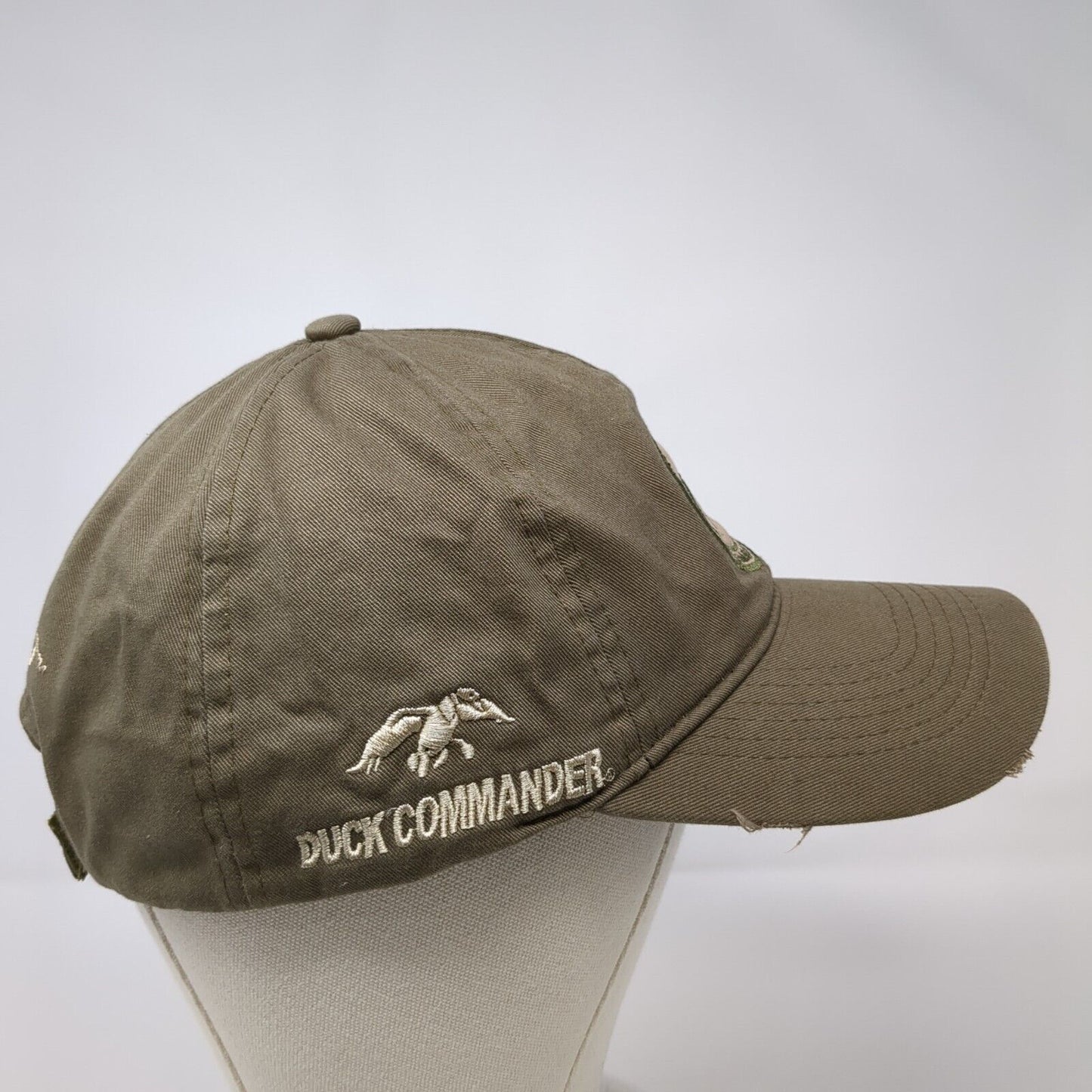 Duck Commander Strapback Hat Brown OSFA Embroidered Arise Kill Eat