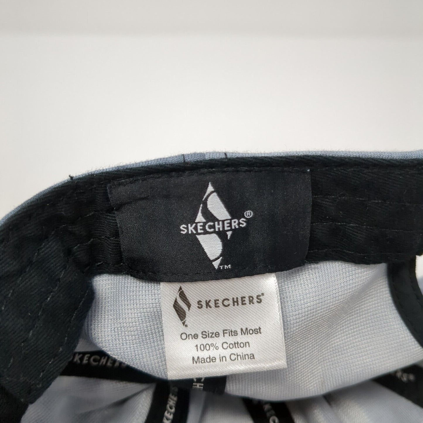 Skechers Slideback Hat Gray One Size Adjustable Diamond S Logo Tie Dye