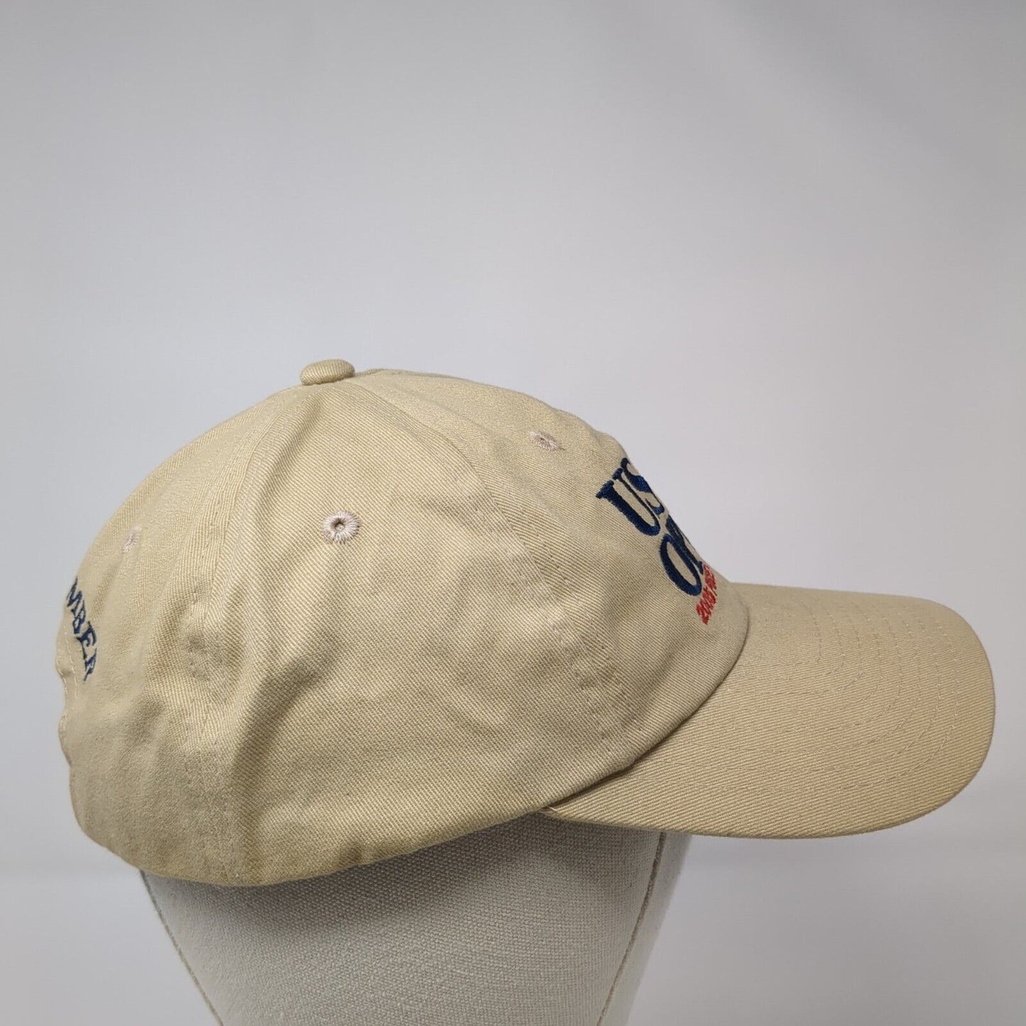 US Open 2005 Pinehurst No. 2 USGA Member Slideback Hat Tan OS Adjustable 6 Panel