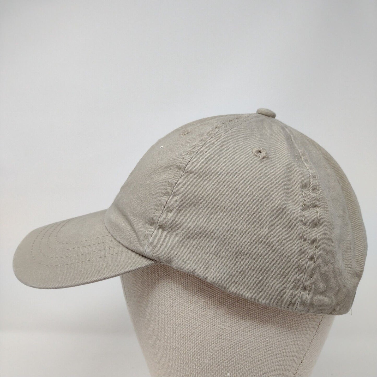 Ana Strapback Hat Tan One Size Adjustable Embroidered 6 Panel Port & Company