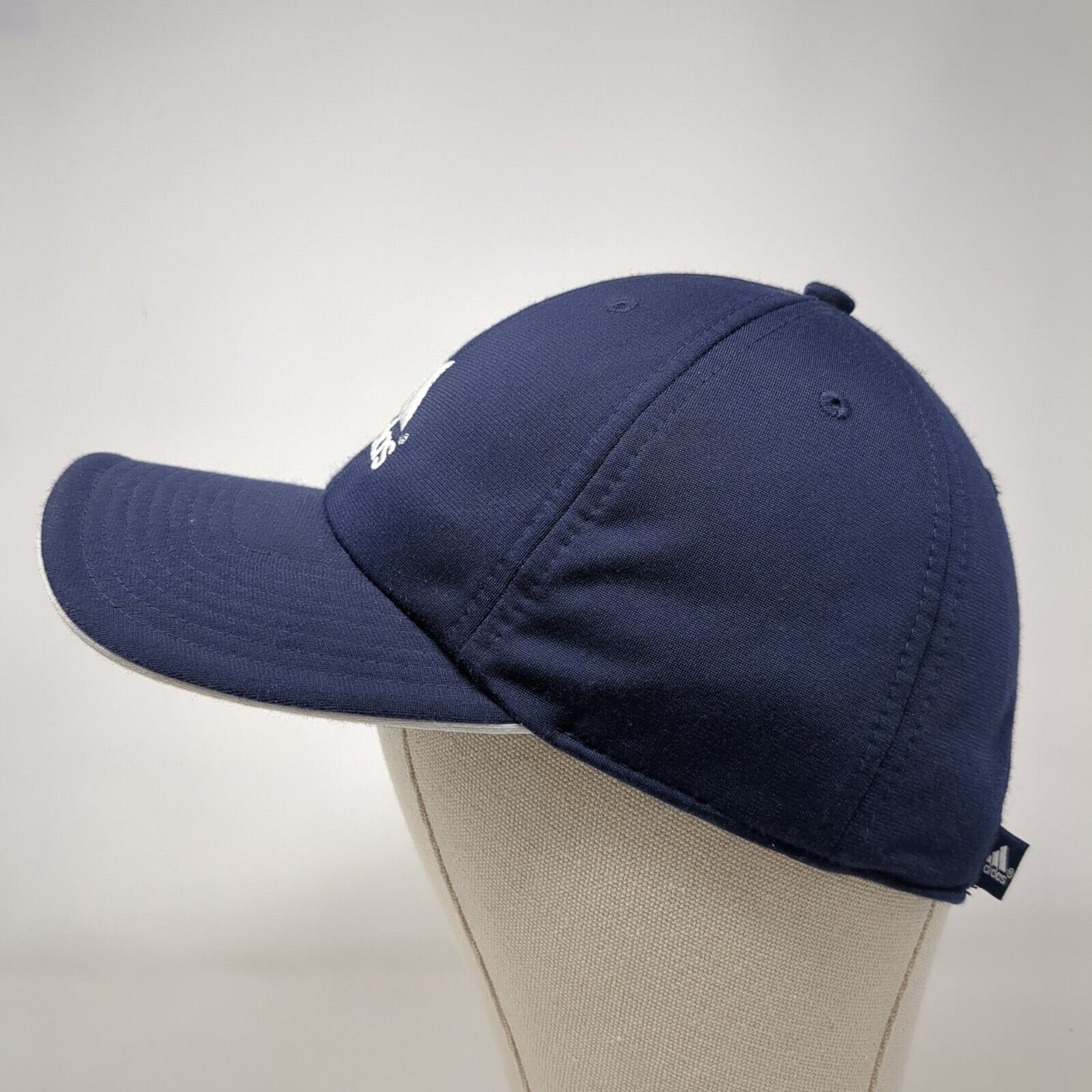 Adidas 3 Stripes Slideback Hat Blue One Size Adjustable Embroidered