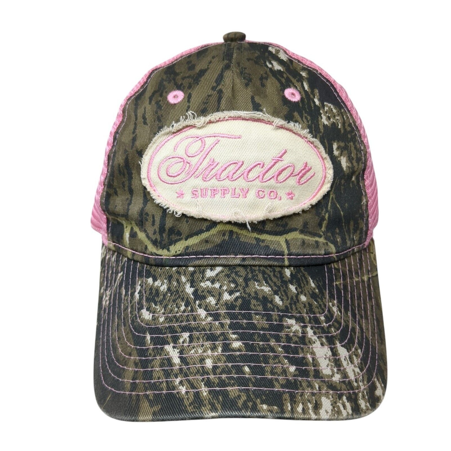 Tractor Supply Co. Strapback Trucker Hat Camouflage One Size Mesh Back
