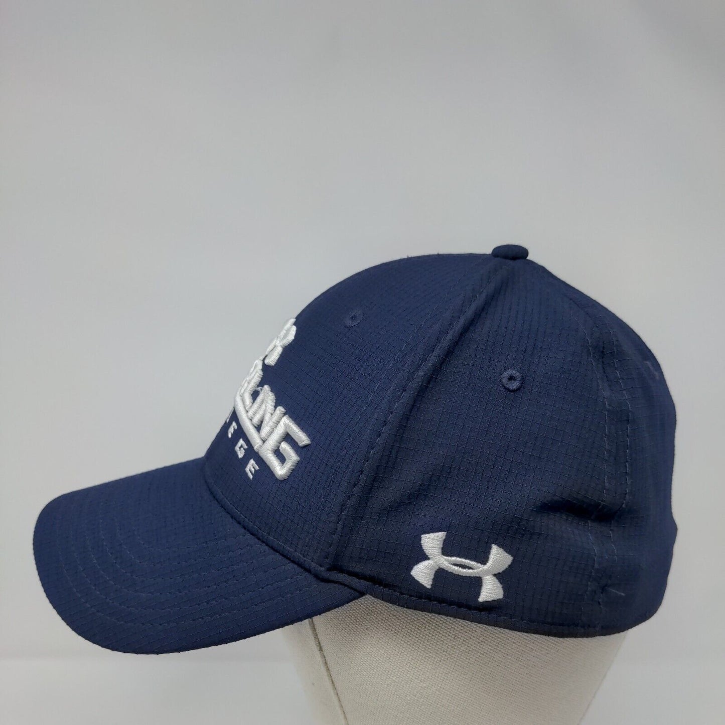 Sterling College Fitted Hat Blue L/XL Solid Embroidered Under Armour