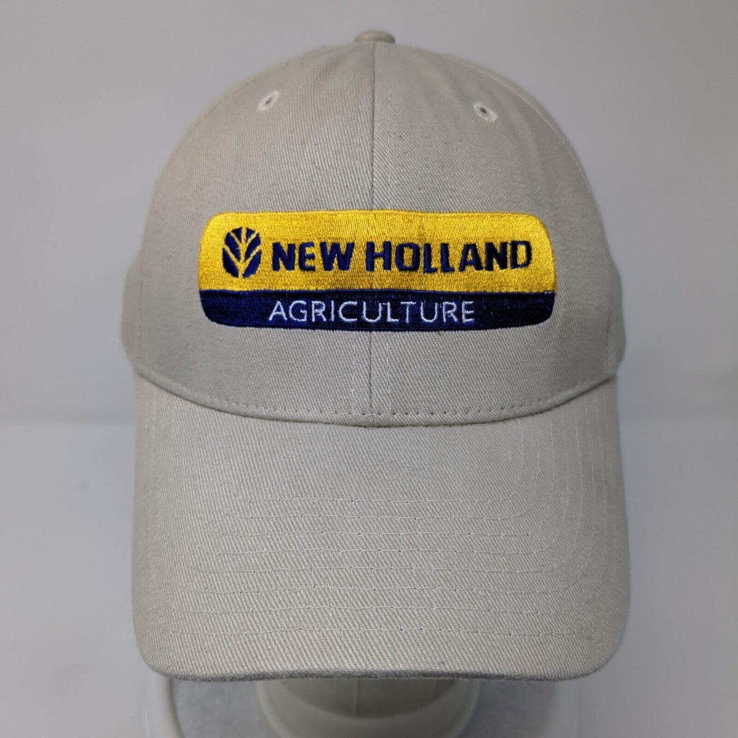 New Holland Agriculture Fitted Hat Tan L-XL Solid 2012 World Ag Expo