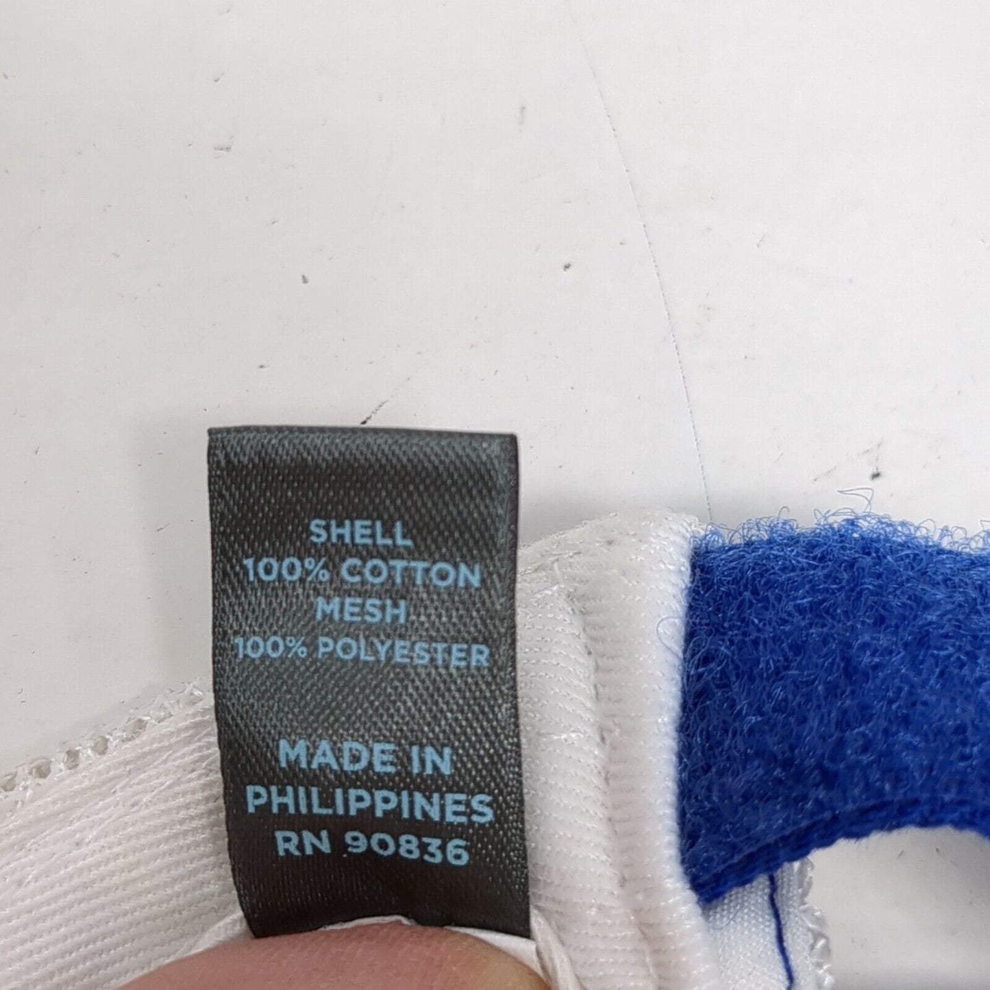 PHE Strapback Trucker Hat Blue One Size Mesh Back District Colorblock