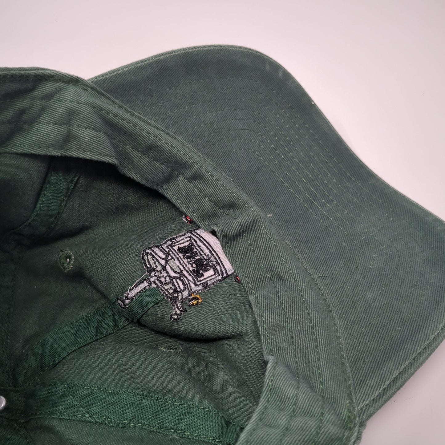 Out Of Beer Life Is Crap Slideback Hat Green One Size Adjustable